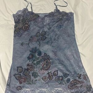 Y2K Lace Floral Cami NWT size XL